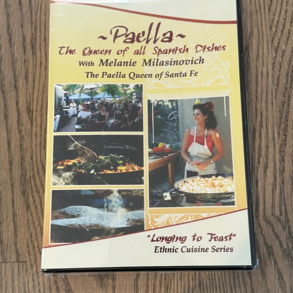 Paella The Queen of‎ Spanish Dishes Melanie Milasinovich DVD 2009 Rare Cooking